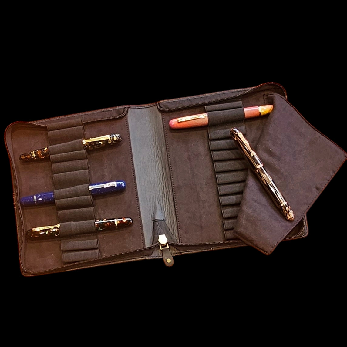 Leather 24 Pen Case by Northumbrian Pen Co Ltd